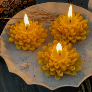Dahlia Beeswax Candles