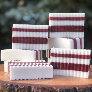 Candy Cane Soap - Flights of Fancy Honey Bee Company
