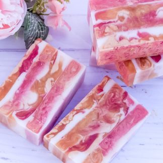 Shimmering Pink Petals & Honey Soap