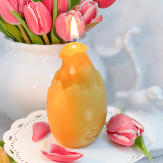 Hatching Baby Chick Beeswax Candle Spring 3