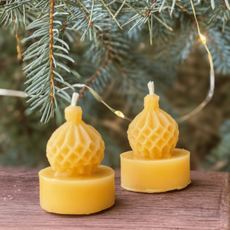 Vintage Christmas Bauble Tealight Candle